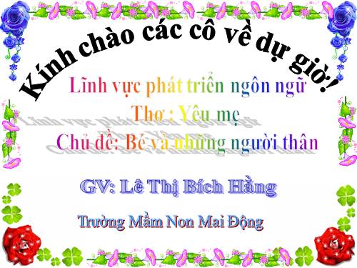 bé và những người thân