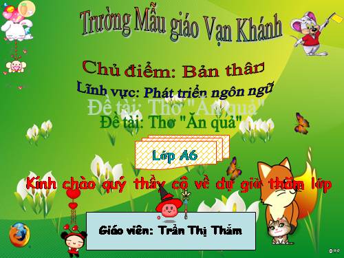 THƠ ĂN QUẢ