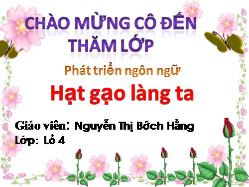 THO HAT GAO LANG TA