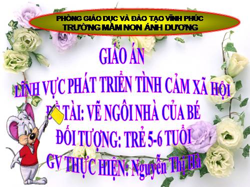 giáo án ngôi nhà