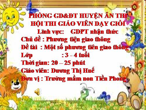 tim hieu mot so phuong tien giao thong