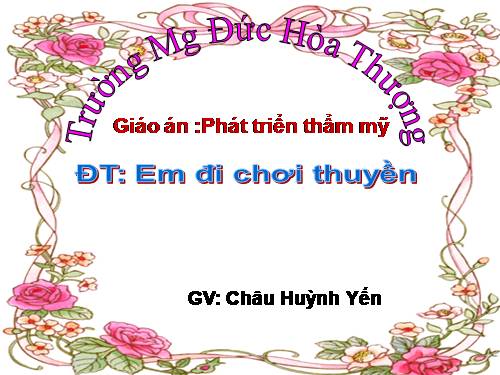 em đi chơi thuyền