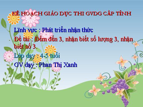 nhận biết 3