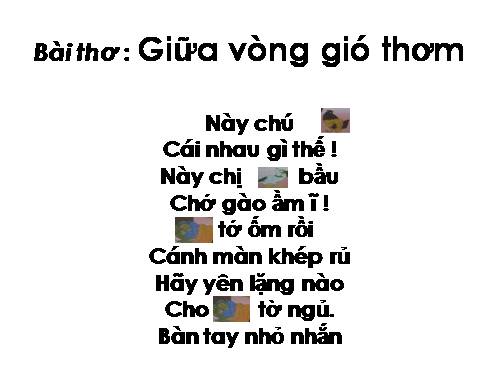 tho giua vong gio thom