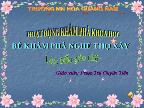 KPXH: NGHỀ XÂY DỰNG