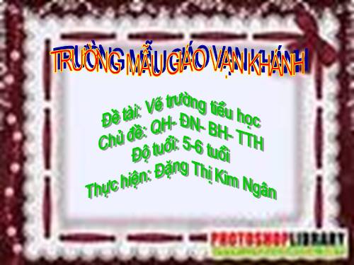 VẼ TRƯỜNG TIỂU HỌC