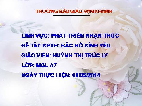 TRÒ CHUYỆN VỀ BÁC HỒ