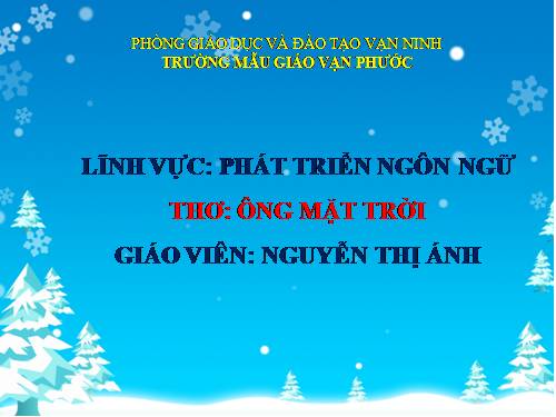 LQVH"Ông mặt trời"