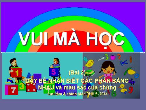 VUI MÀ HỌC(Bài 2) .ppt