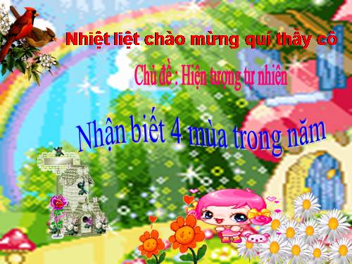 nhận biết 4 mùa trong năm