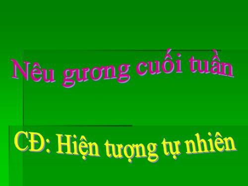 GIAO AN NEU GUONG CUOI NGAY CUOI TUAN