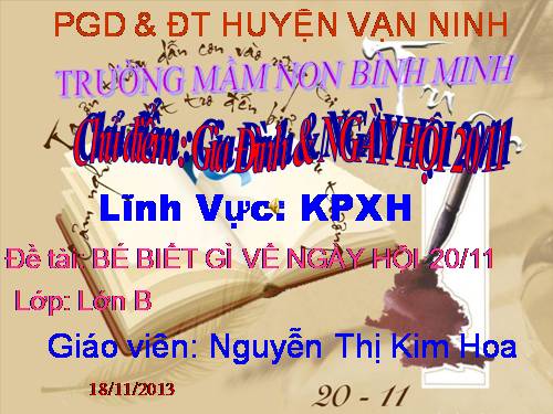 bé biết gì về 20.11