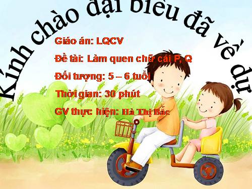 Làm quen chữ cái