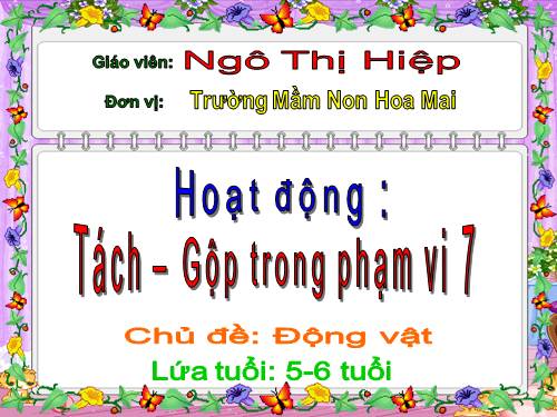 tách gộp trong phạm vi 7