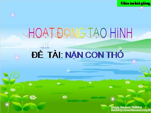 nặn con thỏ