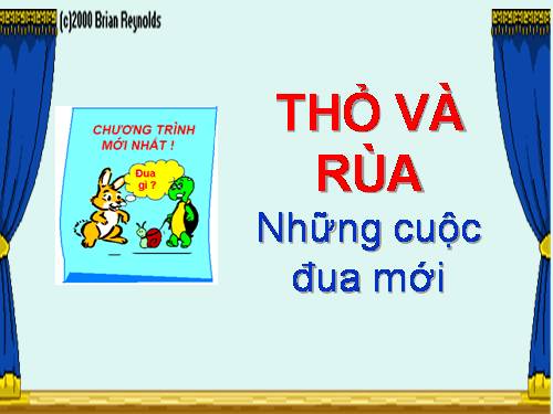 THỎ VÀ RÙA, cuộc đua mới