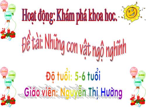 THẾ GIỚI ĐỘNG VẬT LỚP 5-6 TUỔI