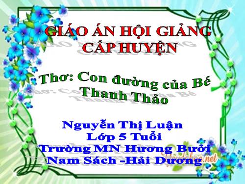 Tho: Con duong cua Be - Nguyen Thi Luan