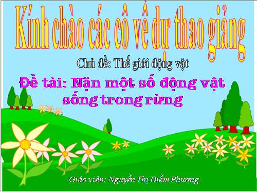 Nặn 1 số ĐV trong rừng