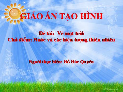 tao hinh chau ve ong mat troi