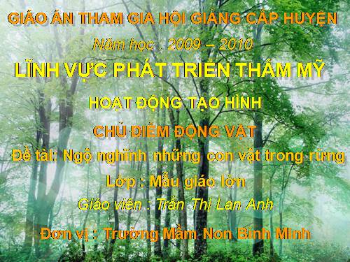 LÀM CON VẬT BẰNG HỌC LIỆU