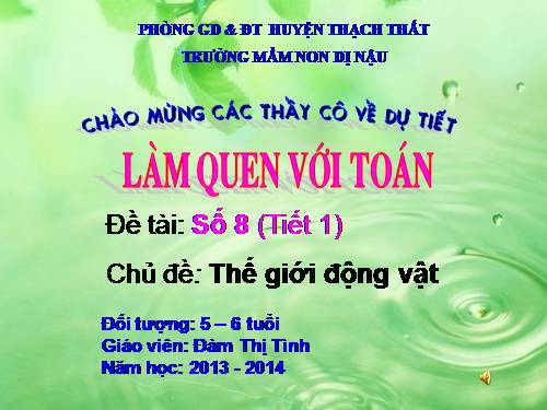 số 8 tiết 1