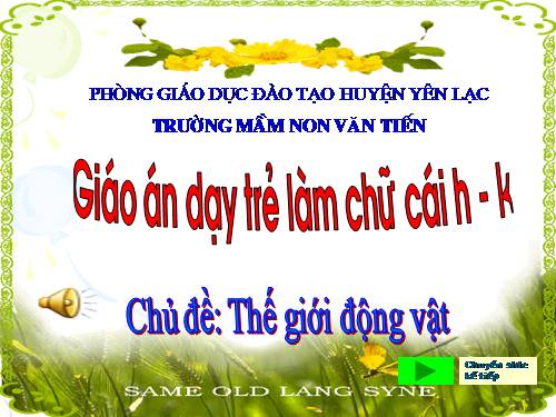 chu cai h, k