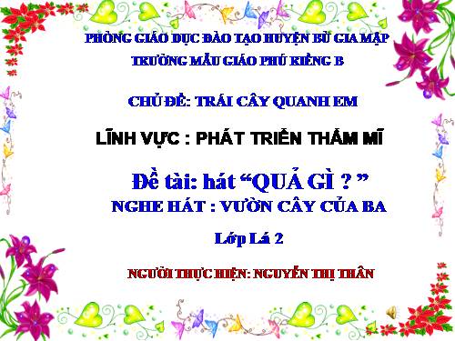 Quả gì ?  Dịch vụ soạn bài giảng đt 0982740430