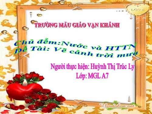 VẼ CẢNH TRỜI MƯA