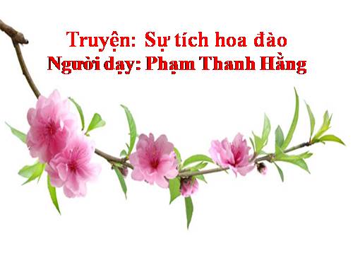 Truyện "sự tích hoa đào"