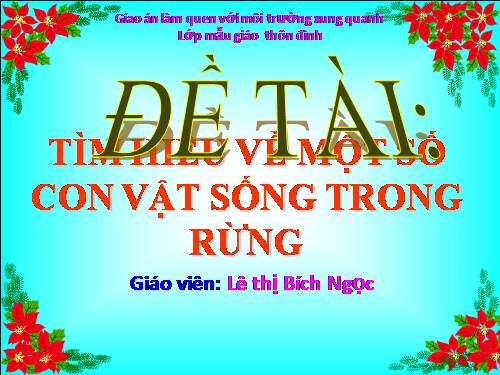 động vật sống trong rừng