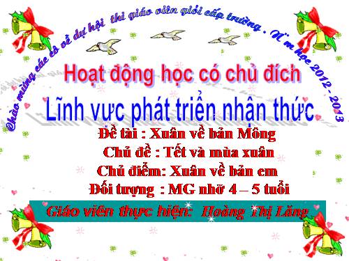 Xuân về bản Mông