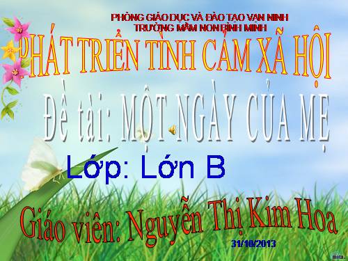 một ngày của mẹ