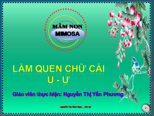 Làm quen chữ cái U - Ư