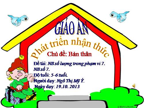 Nhận biết số lượng trong phạm vi 7