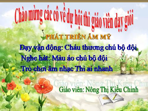 Giáo án Cháu Thương Chú Bộ Đội