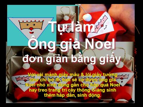 Tự làm ông già Noel.ppt