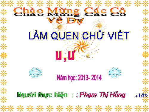 chu cau u,u tiet 1