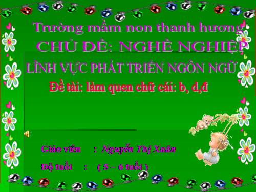 Chữ Cái B,D,Đ