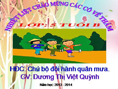 Thơ: chú bộ đội hành quân trong mưa