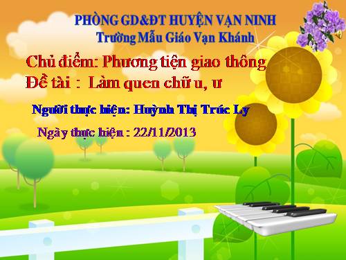 LÀM QUEN CHỮ U, Ư