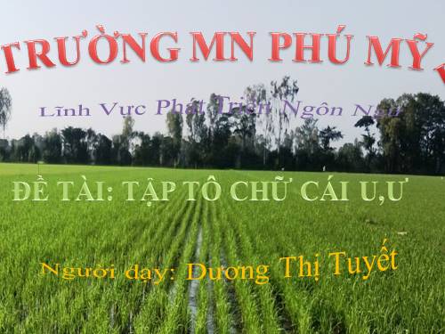 Tập tô chữ cái u,ư