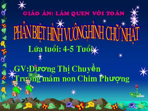 phân biệt hình vuông hình chứ nhật lớp4-5t