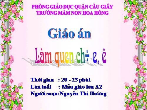 Làm quen chữ viết