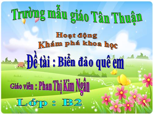 KPKH:  BIỂN ĐẢO QUÊ EM