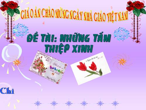 Những tấm thiệp xinh