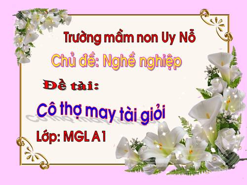 Nghe tho may. Hoa