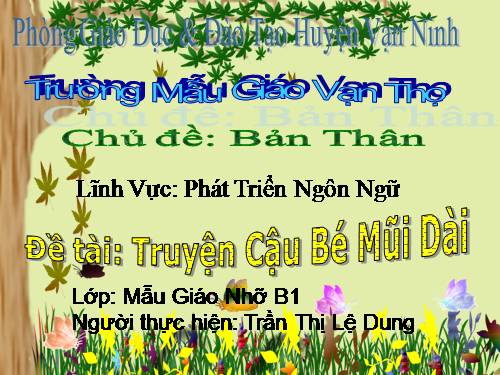 cậu bé mũi dài