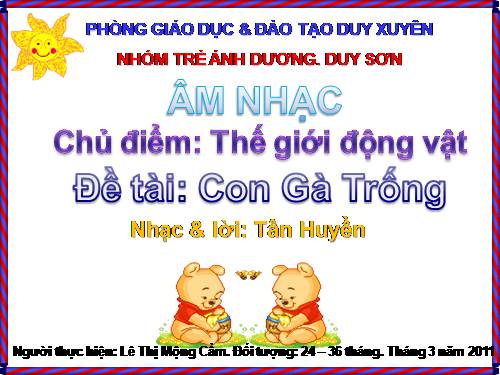 Âm nhạc con gà trống nhà trẻ