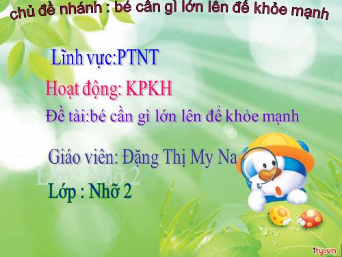 dinh duong bé cân